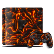 Playstation 4 SLIM (PS4 Slim) SIGNATURE LAVA Skin - 06 For Sale