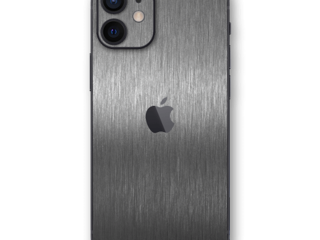 iPhone 12 BRUSHED TITANIUM Metallic Skin on Sale