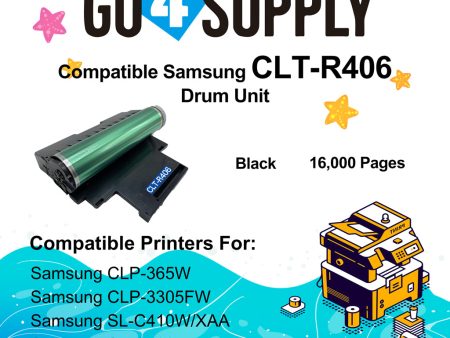 Compatible Samsung CLT-R406 CLT R406 Drum Unit Used for Samsung Xpress C410W C430W C460FW C480FW CLP-365W CLX-3305FW Printer Discount