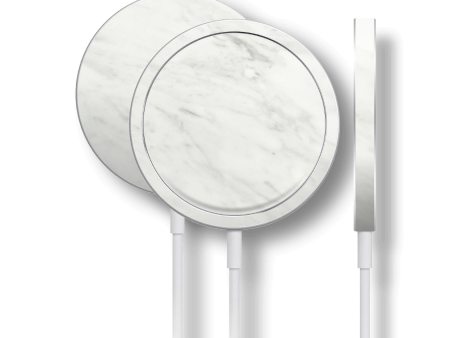 LUXURIA White MARBLE Skin for Apple MagSafe Charger Supply