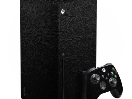 XBOX Series X LUXURIA RIDERS Black LEATHER Textured Skin For Sale