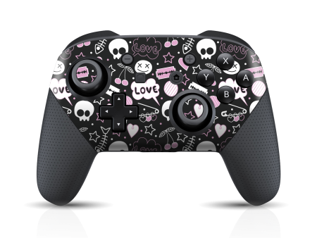 Nintendo Switch Pro CONTROLLER SIGNATURE Scary Fun STICKERS Skin on Sale