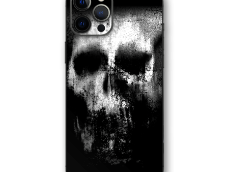 iPhone 12 PRO SIGNATURE Horror Black & White SKULL Skin Online now