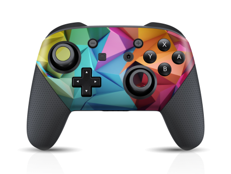 Nintendo Switch Pro CONTROLLER SIGNATURE ABSTRACT Geometry  Skin on Sale