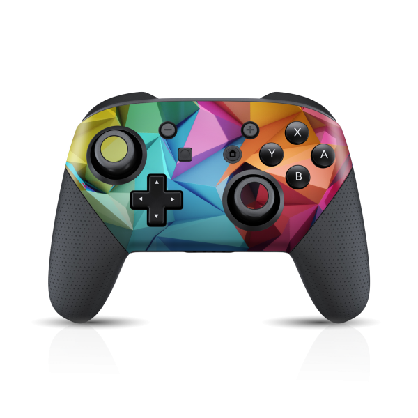 Nintendo Switch Pro CONTROLLER SIGNATURE ABSTRACT Geometry  Skin on Sale