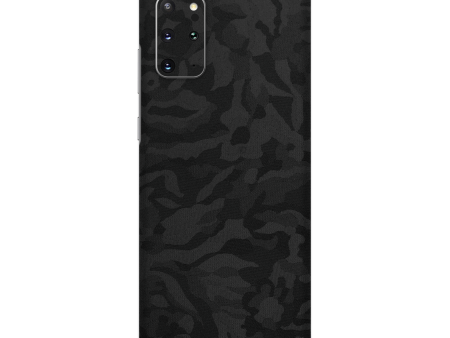 Samsung Galaxy S20+ PLUS BLACK CAMO 3D TEXTURED Skin Sale