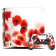 Playstation 4 SLIM (PS4 Slim) SIGNATURE POPPIES Skin - 13 Sale