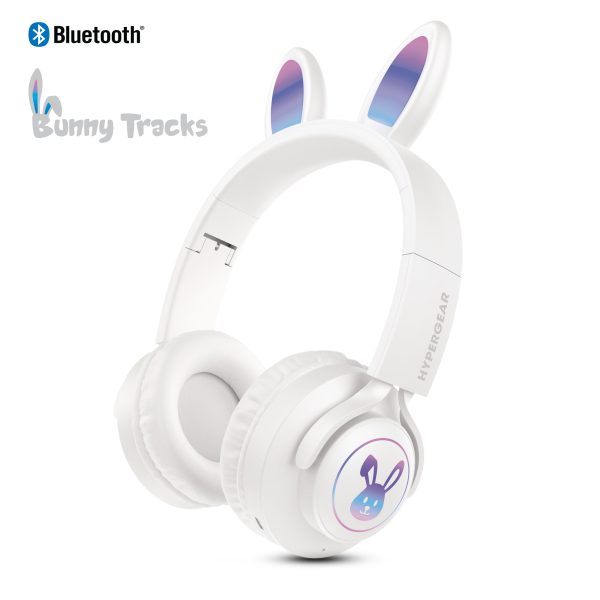 Bunny Tracks Wireless Light-Up Headphones | White For Discount