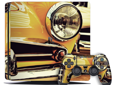 Playstation 4 SLIM (PS4 Slim) SIGNATURE NY TAXI Skin - 08 Sale