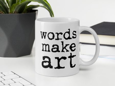 Words Make Art Mug - Black Discount