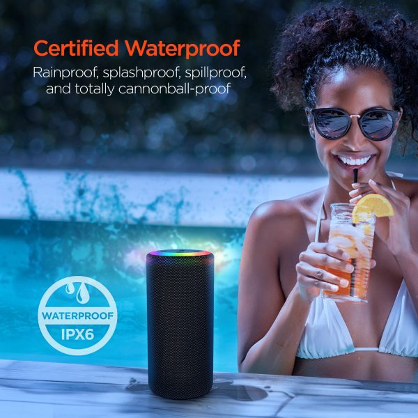 Halo XL Waterproof LED Wireless Speaker | Black Sale