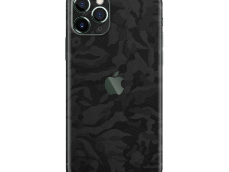 iPhone 11 Pro MAX Luxuria BLACK CAMO 3D TEXTURED Skin Online