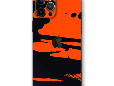 iPhone 12 PRO SIGNATURE Orange Paint Splatter Skin Hot on Sale