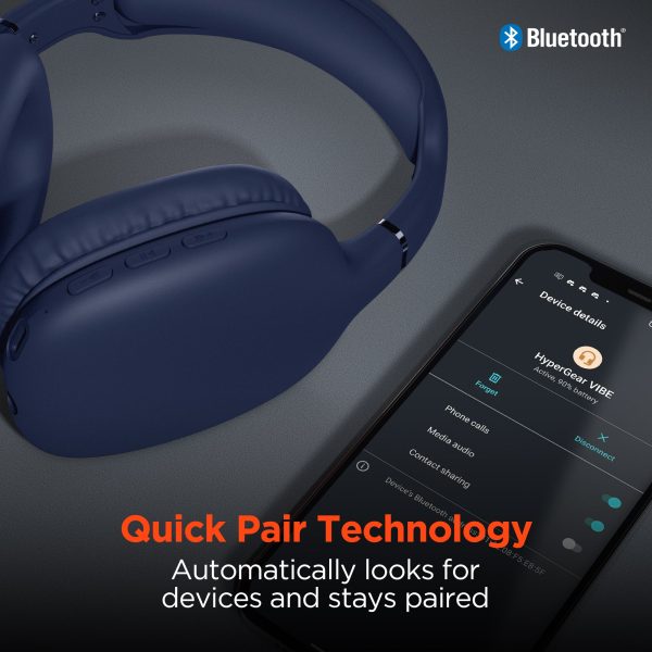 VIBE Wireless Headphones Blue Online Sale