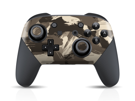 Nintendo Switch Pro CONTROLLER SIGNATURE Camouflage DESERT Skin Cheap