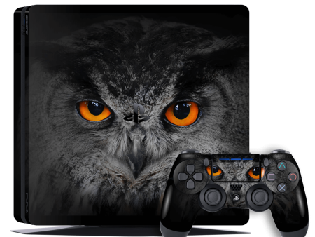 Playstation 4 SLIM (PS4 Slim) SIGNATURE OWL Skin - 10 Online