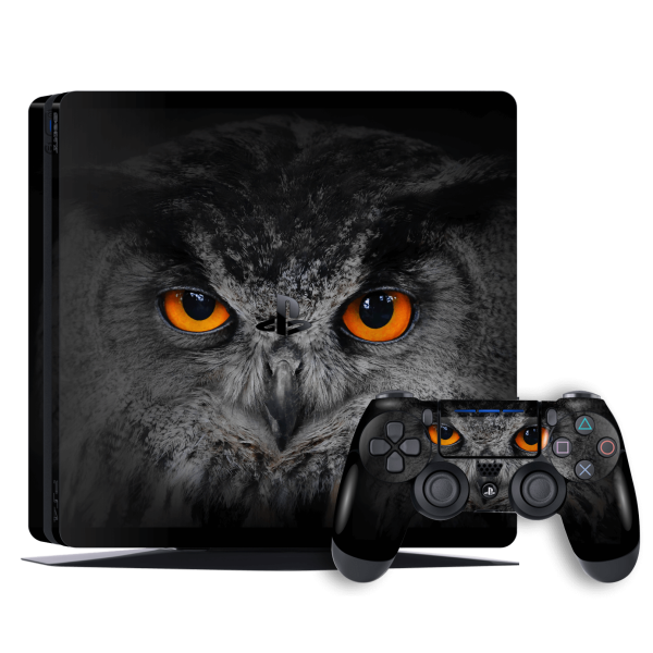 Playstation 4 SLIM (PS4 Slim) SIGNATURE OWL Skin - 10 Online