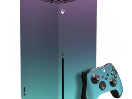 XBOX Series X CHAMELEON TURQUOISE LAVENDER Matt Metallic Skin Online Sale