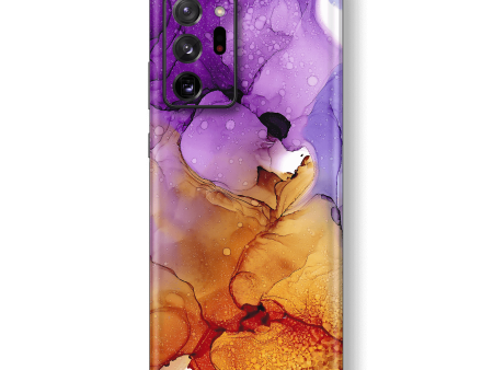 Samsung Galaxy NOTE 20 ULTRA SIGNATURE AGATE GEODE Amber-Purple Skin For Discount