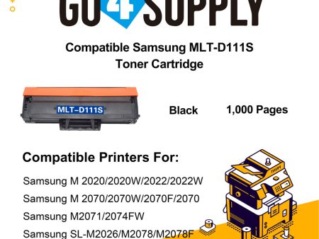 Compatible Samsung 111S D111S MLT-D111S Toner Cartridge Replacement for Samsung M2020  2020W; M2070  2070W  2070F  2070  M2071  2074FW; SL-M2077; M2022  2022W; SL-M2026  SL-M2078  2078F  2078FW For Sale