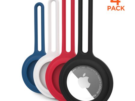 AirCover Silicone Loop for AirTag 4 Pack Multi-Color Supply