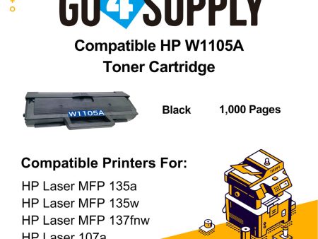 Compatible 105A W1105A 1105 Toner Cartridges Replacement for HP MFP135a MFP135w MFP137fnw 107a 107w Printers For Cheap