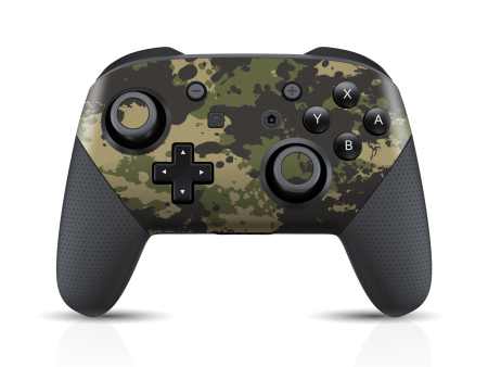 Nintendo Switch Pro CONTROLLER SIGNATURE Camouflage SPLATTER Skin Sale