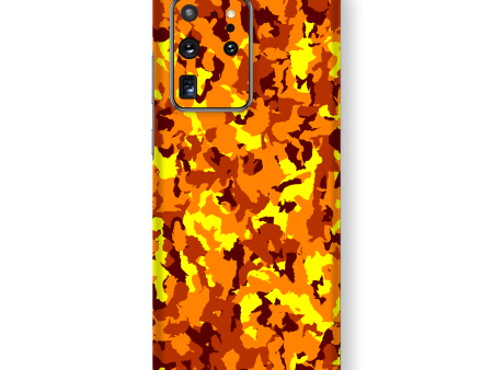 Samsung Galaxy S20 ULTRA SIGNATURE Fiery Camo Skin For Cheap