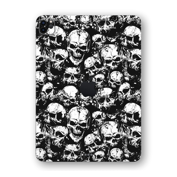 iPad PRO 11  (2020) SIGNATURE Black & White SKULL Skin Cheap