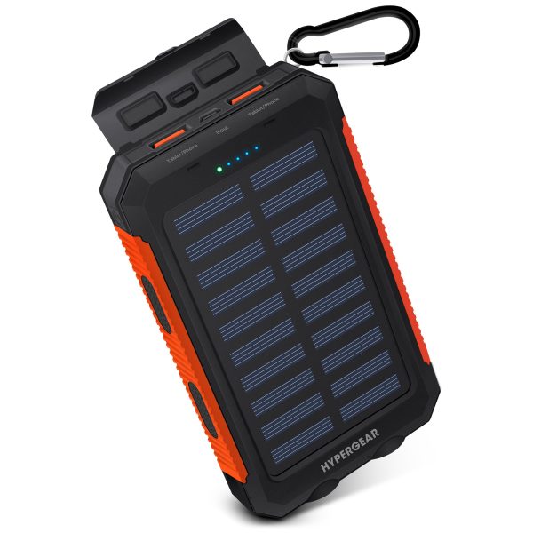 10,000mAh | Dual USB Solar Power Bank | Black Fashion