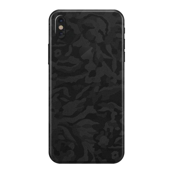 iPhone X Luxuria BLACK CAMO 3D TEXTURED Skin Online Sale