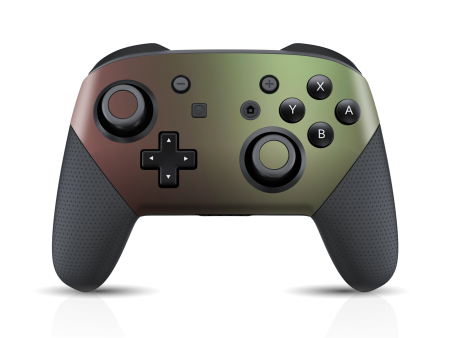 Nintendo Switch Pro CONTROLLER CHAMELEON AVOCADO Matt Metallic Skin For Discount