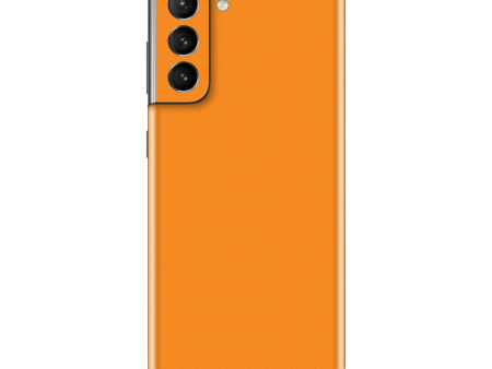 Samsung Galaxy S21 LUXURIA Sunrise Orange Matt Textured Skin Hot on Sale