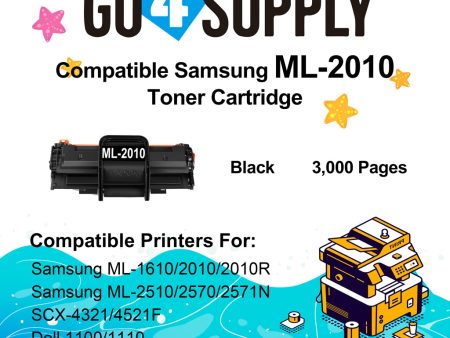 Compatible Samsung ML2010 ML-2010D3 ML-2010 Toner Cartridge Used for Samsung ML1610 ML2010 ML2510 ML2570 ML2571N SCX4321 SCX4521F SCX4521FG SCX-4521FH Printers Online Sale