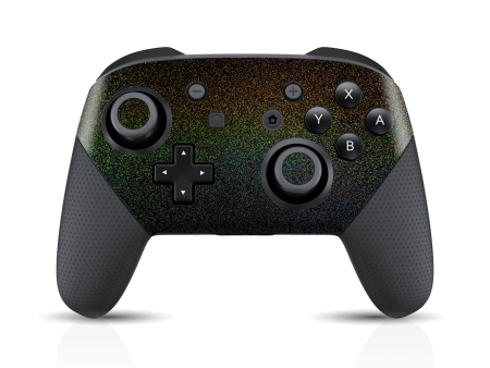 Nintendo Switch Pro CONTROLLER Glossy GALACTIC RAINBOW Skin For Cheap