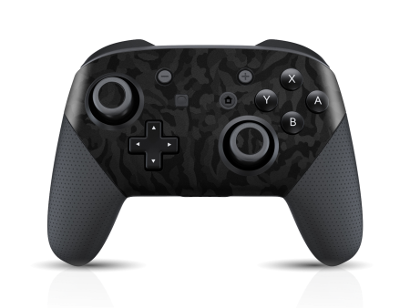 Nintendo Switch Pro CONTROLLER BLACK CAMO 3D TEXTURED Skin Online