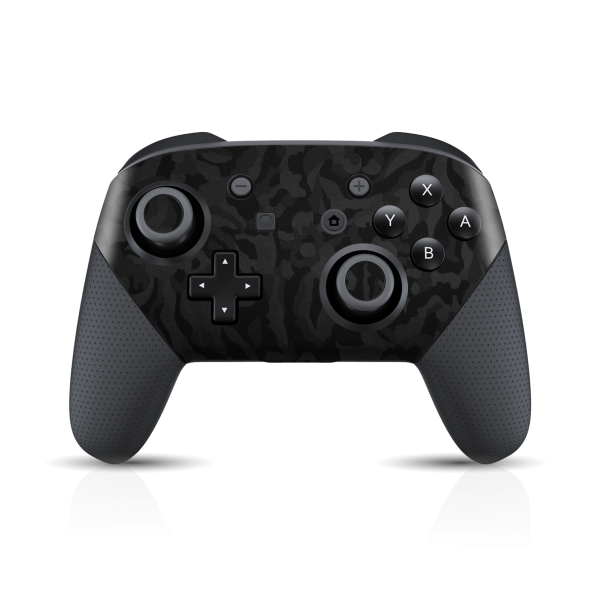 Nintendo Switch Pro CONTROLLER BLACK CAMO 3D TEXTURED Skin Online