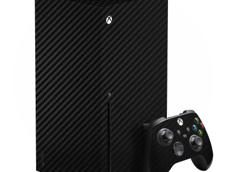 XBOX Series X 3D Textured CARBON Fibre Skin - BLACK Cheap