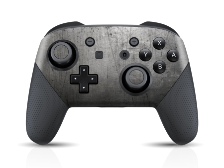 Nintendo Switch Pro CONTROLLER SIGNATURE Industrial Scratched Metal Skin For Sale