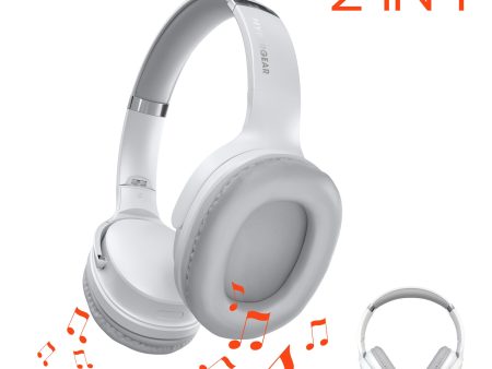 Flip 2-in-1 Wireless Headphones + Speaker | White Sale