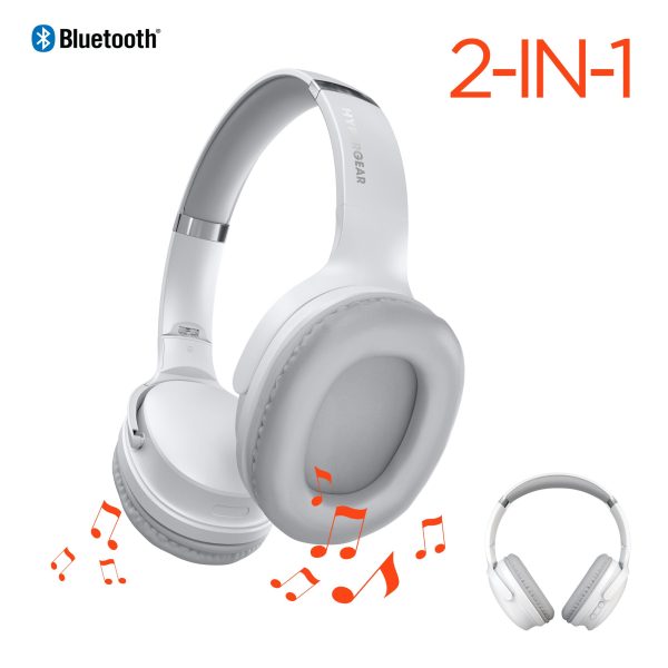 Flip 2-in-1 Wireless Headphones + Speaker | White Sale