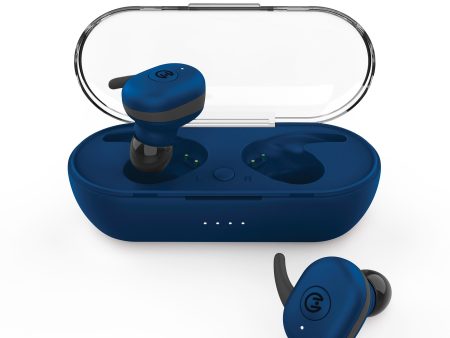 Active True Wireless Earbuds USB-C Blue For Discount