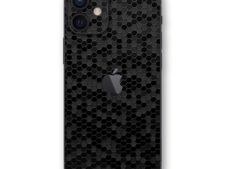 iPhone 12 LUXURIA BLACK HONEYCOMB 3D TEXTURED Skin For Sale