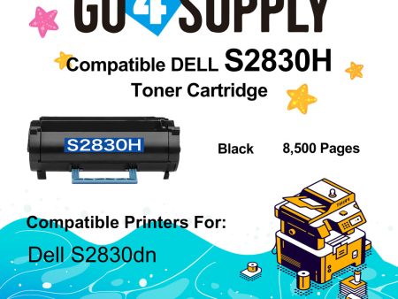 Compatible (8,500 Yield) Dell 2830 593-BBYP Toner Cartridge Replacement for S2830dn Printer on Sale