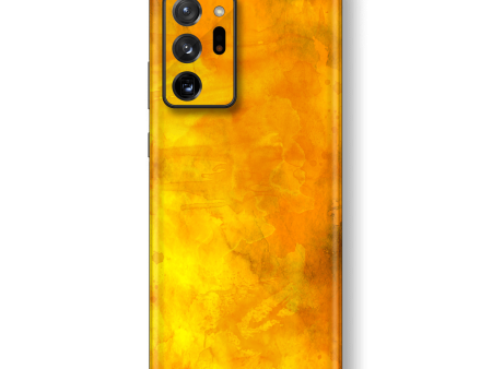 Samsung Galaxy NOTE 20 ULTRA Signature Abstract ORANGE PAINT Skin For Sale