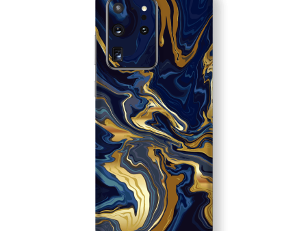 Samsung Galaxy S20 ULTRA SIGNATURE Ocean Blue & Gold Luxury Skin Fashion