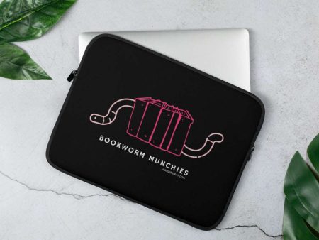 Bookworm Munchies Laptop Sleeve - Pink Online now