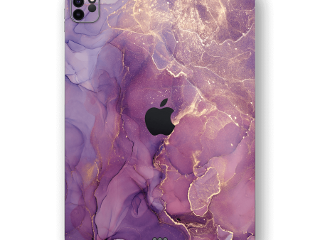 iPad PRO 11  (2020) SIGNATURE AGATE GEODE Purple-Gold Skin on Sale