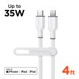 Flexi Pro USB-C to Lightning Soft-Touch Silicone Fast Charge Cable | 4ft | White Online Hot Sale