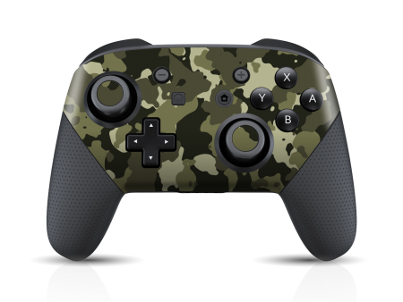 Nintendo Switch Pro CONTROLLER SIGNATURE JUNGLE Camo Skin For Discount